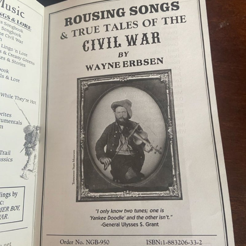 Rousing Songs and True Tales of the Civil War