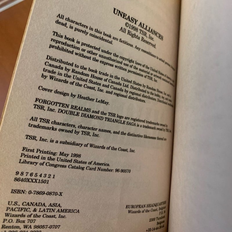 Complete Double Diamond Triangle Saga 1-9: The Abduction, The Paladins, The Mercanaries, Errand of Mercy, An Oppertunity for Profit, Conspiracy, Uneasy Alliances, Easy Betrayals, The Diamond, All First Edition First Printing