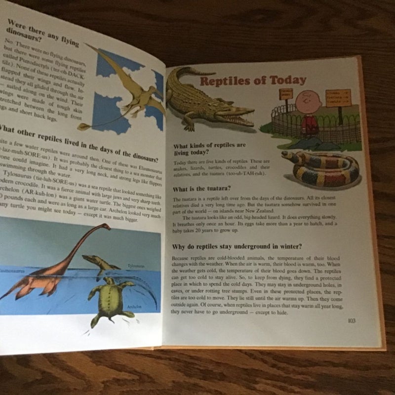 Charlie Brown’s ‘Cyclopedia, Volume 3, Featuring All Kinds of Animals from Dinosaurs to Elephants