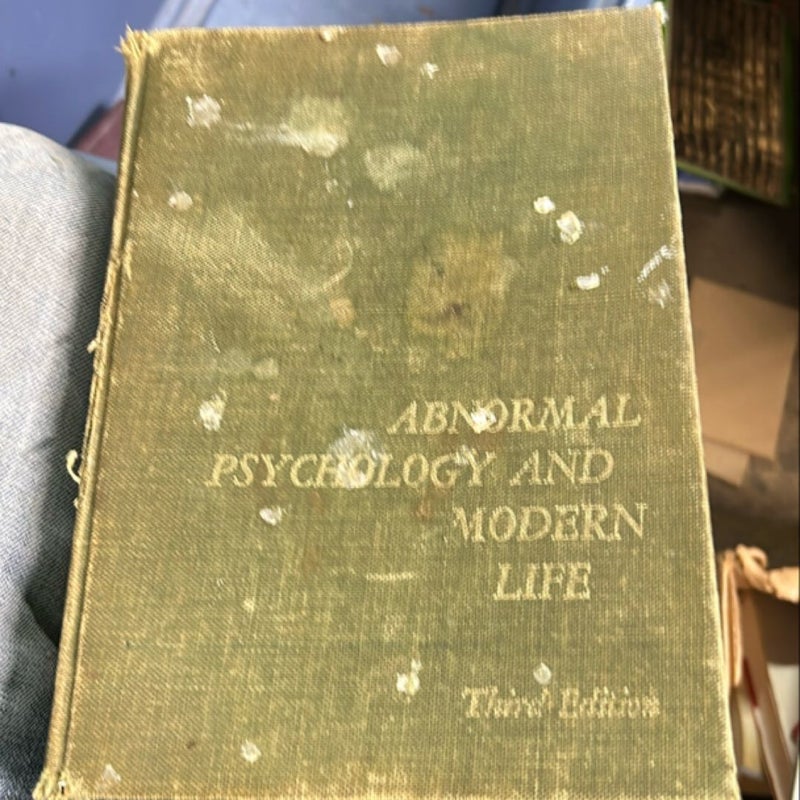 Abnormal psychology and modern life 