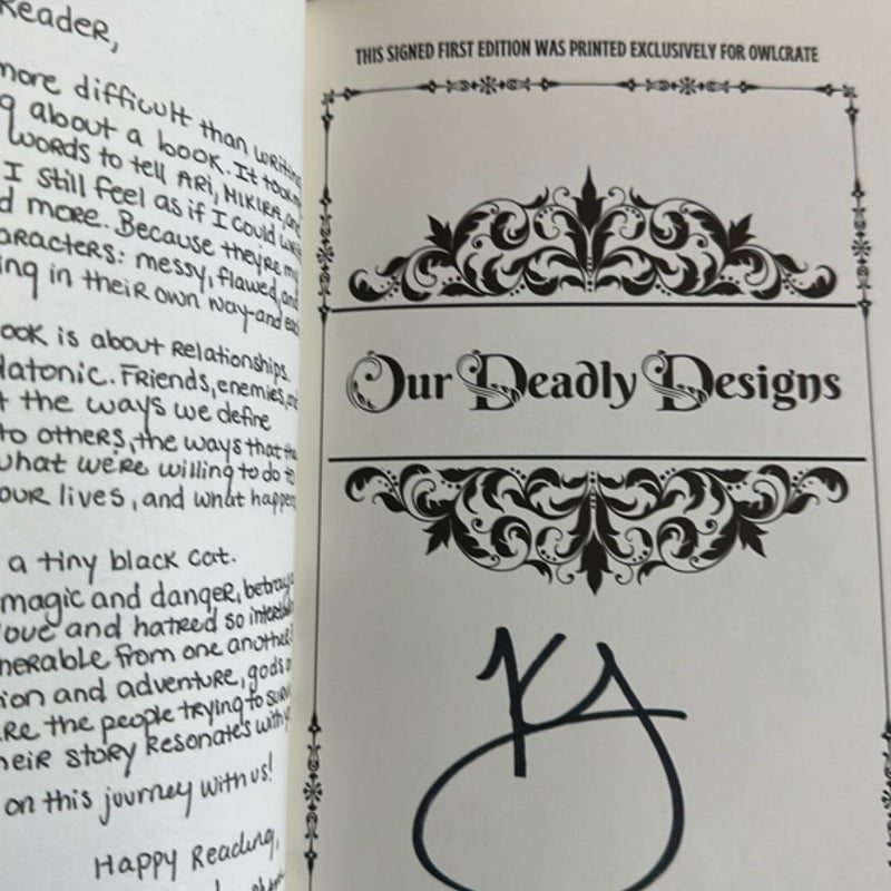(HAND SIGNED) This Dark Descent, Our Deadly Designs