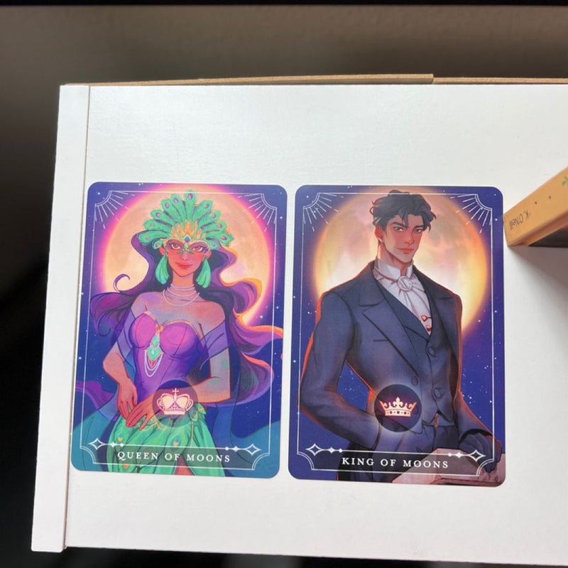 Fairyloot Tarot Cards Queen and King of Moons 