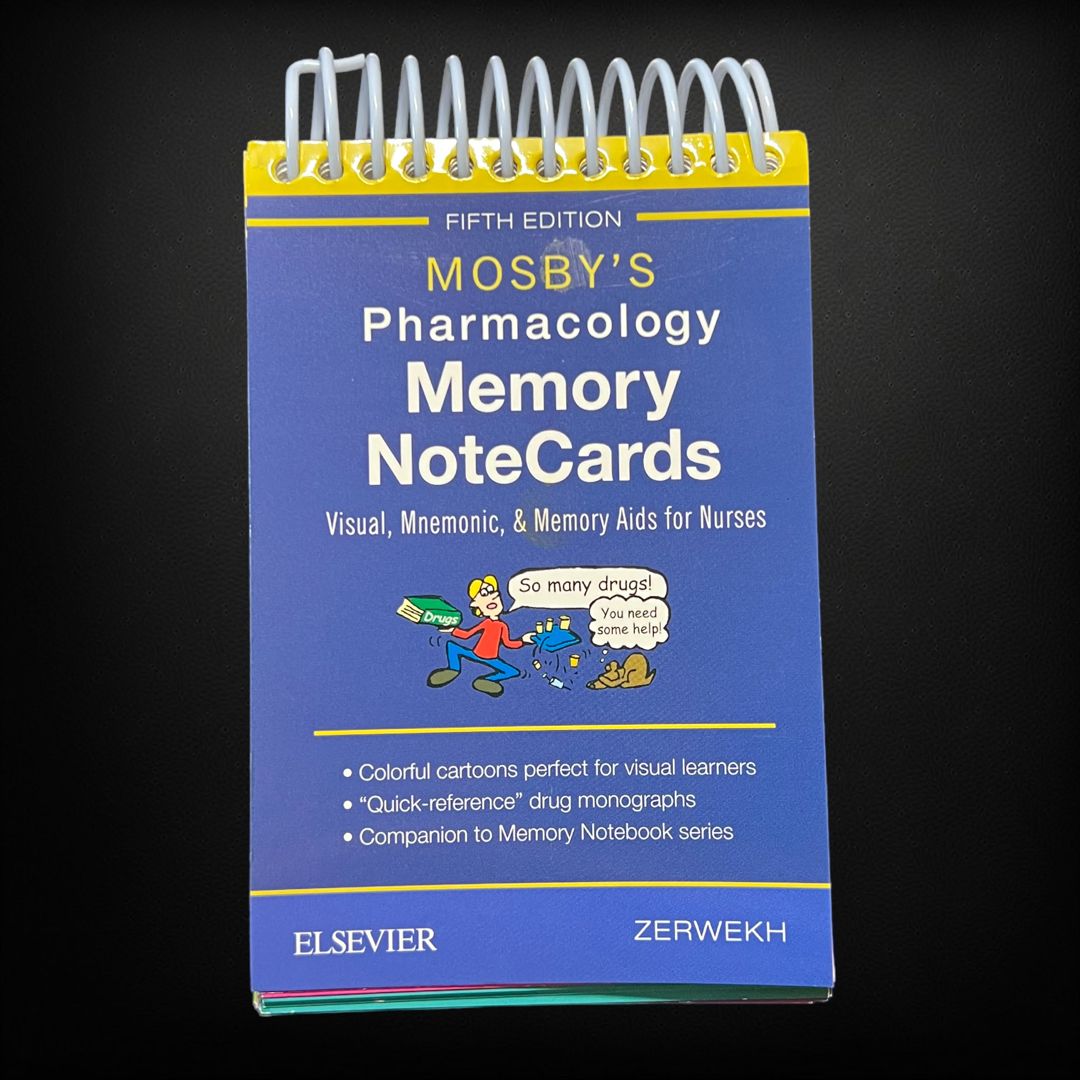 Mosby's Pharmacology Memory NoteCards by JoAnn Zerwekh