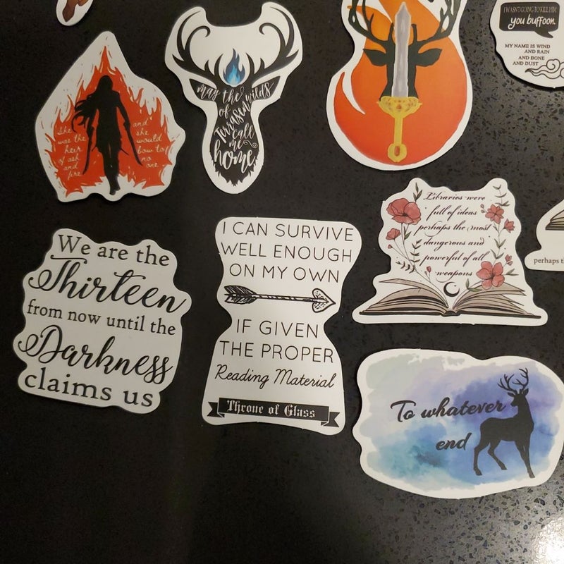 Throne of Glass Stickers