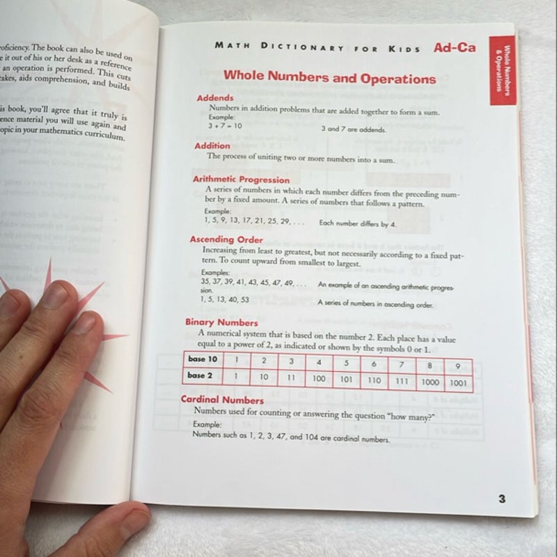 Math Dictionary for Kids