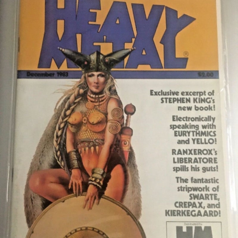 HEAVY METAL MAGAZINE DEC 1983 STEPHEN KING CREPAX HIGH GRADE