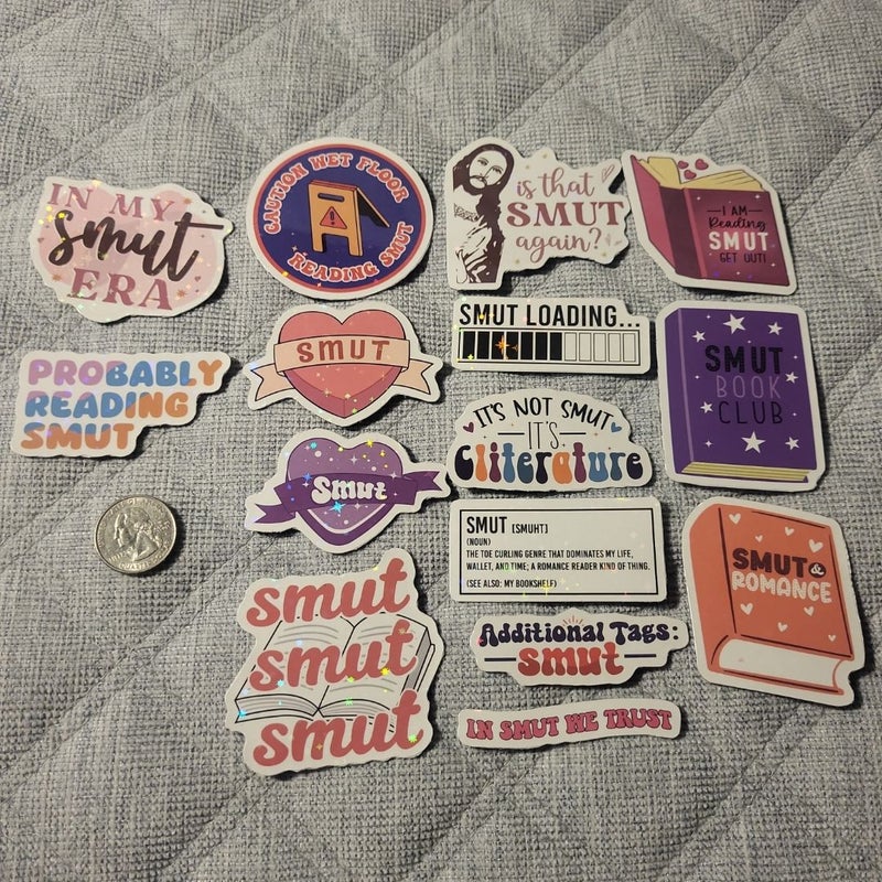 Book & Smut Themed Magnets/Stickers 