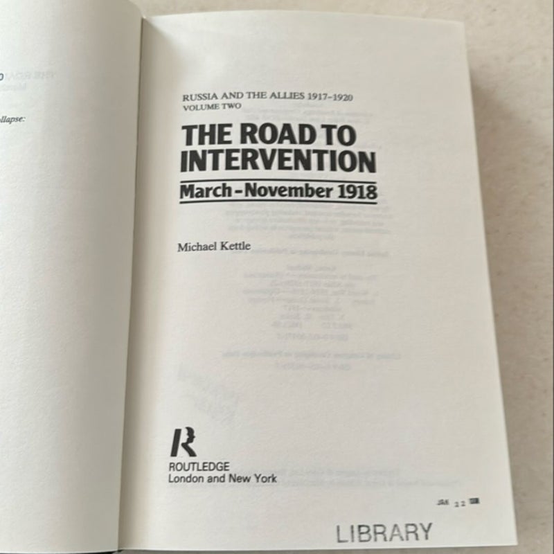 The Road to Intervention