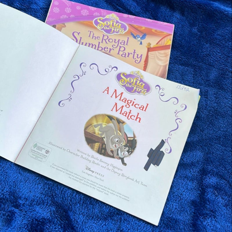 BOOK BUNDLE: Sofia the First a Magical Match and Sofia the First The Royal Slumber Party