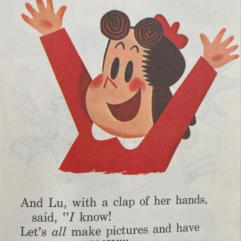 Little Lulu has an art show VTG 1964 children’s hardcover book