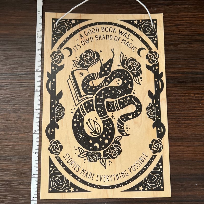 Owlcrate Kingdom of the Wicked Wood Sign