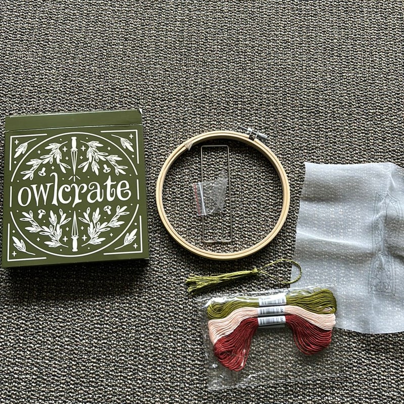 OwlCrate Hedgewitch Embroidered Bookmark Kit