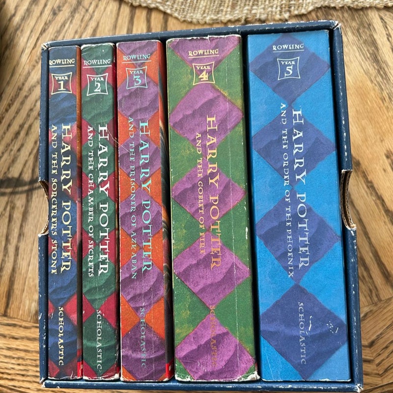 Harry Potter books 1-5