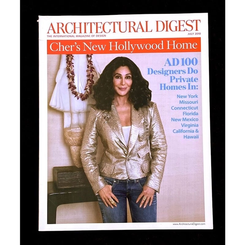 Architectural Digest Magazine July 2010 Feature CHER