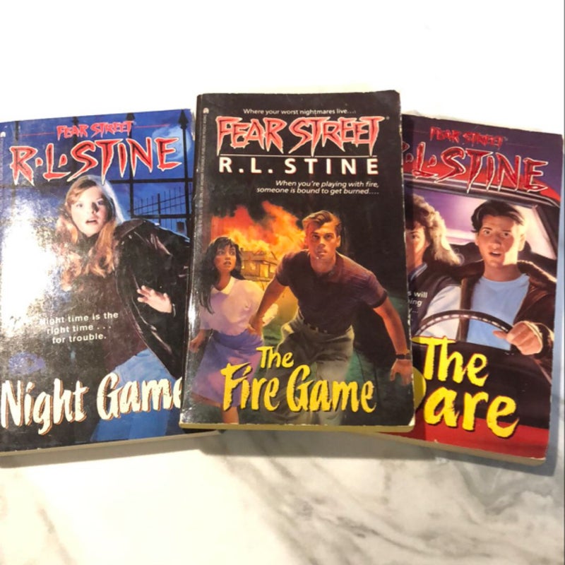 Fear Street Games 3 book set