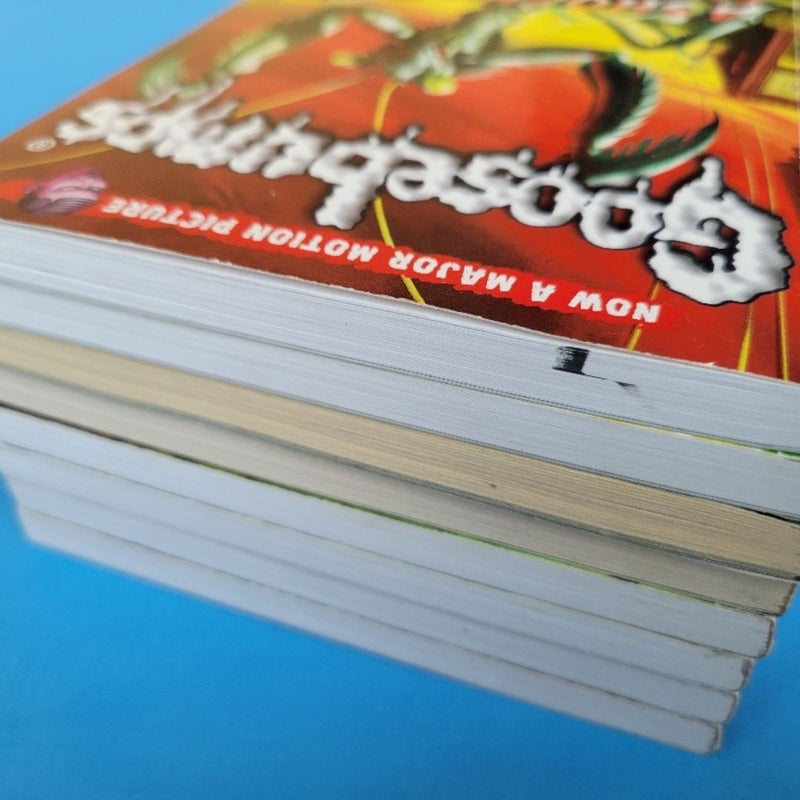 GOOSEBUMPS HORROR BOOK LOT OF 8 BY R.L. STINE ALL 2015 SCHOLASTIC 1ST EDITIONS