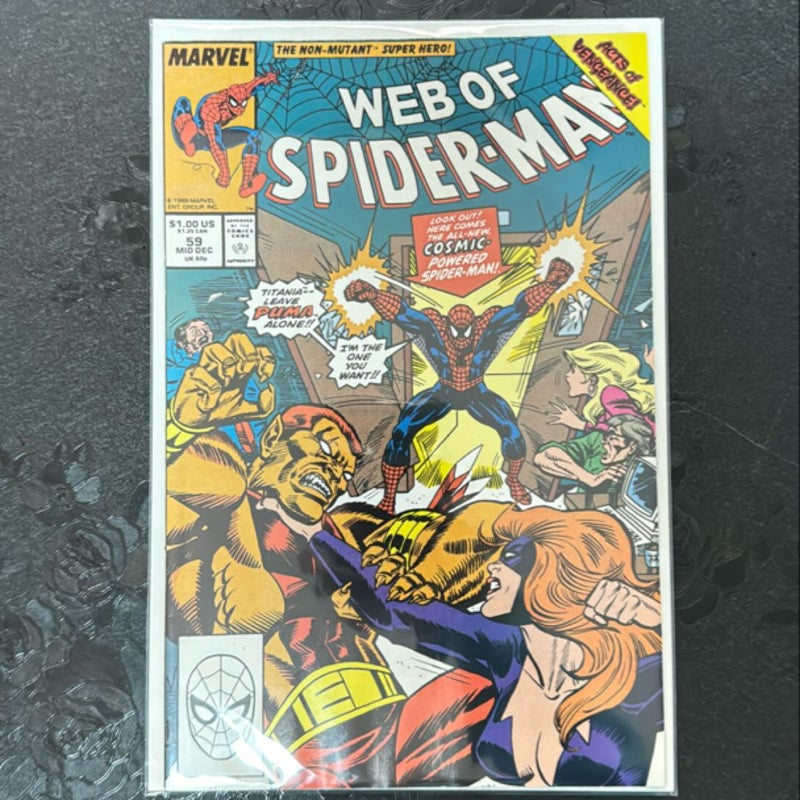 Web of Spider-Man # 59 Dec 1989 Marvel Comics