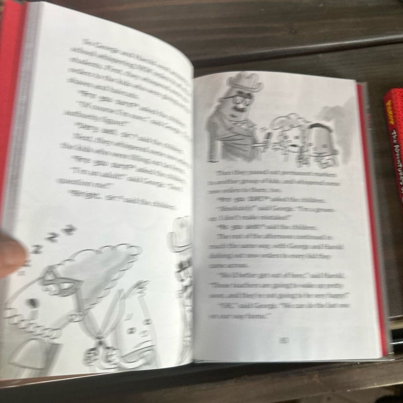 Captain Underpants Book Set; The 1st Epic Novel and the Saga of Sir-Stinks A Lot