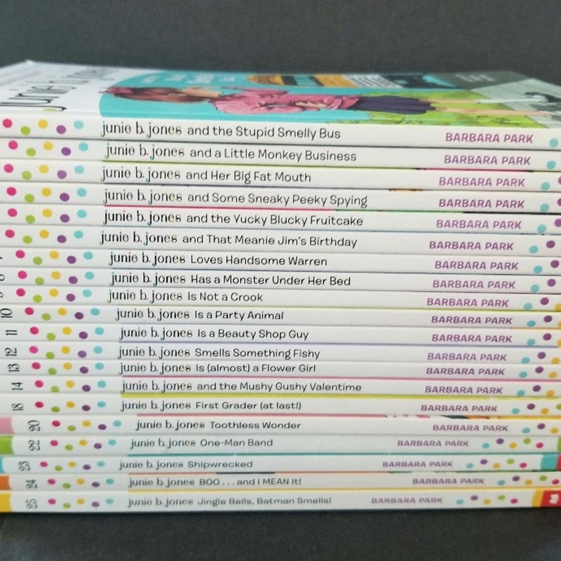 ALMOST COMPLETE SET OF 20 JUNIE B. JONES BOOKS BARBARA PARK #1-14 ARE BRAND NEW!