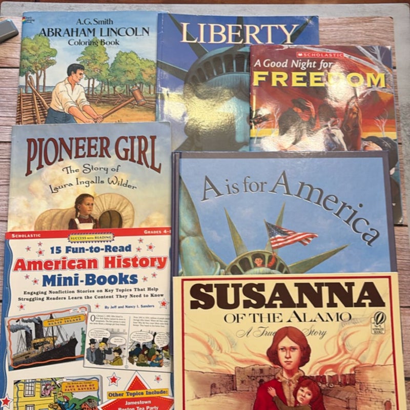 America Picture Book Bundle of 7 for Kids