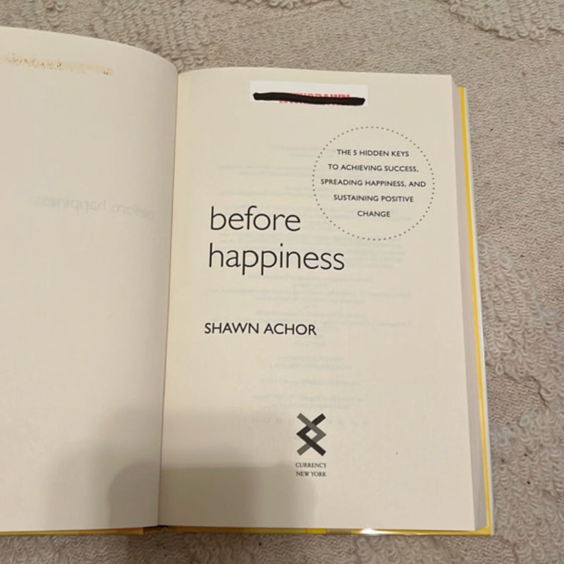 Before Happiness
