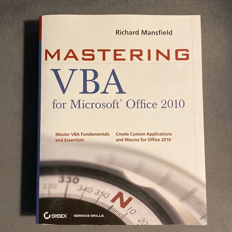 Mastering VBA for Office 2010