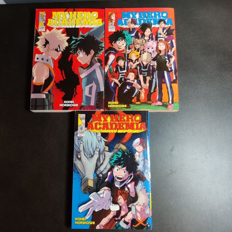 My Hero Academia, Vol. 2, 3, and 4