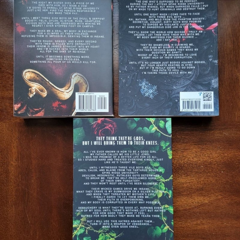 Spine Ridge University Series by Clarissa Wild Book Novel Smut Dark Romance Spic