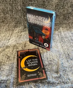 Immortal Longings — HAND SIGNED — OwlCrate Special edition with Sprayed edges