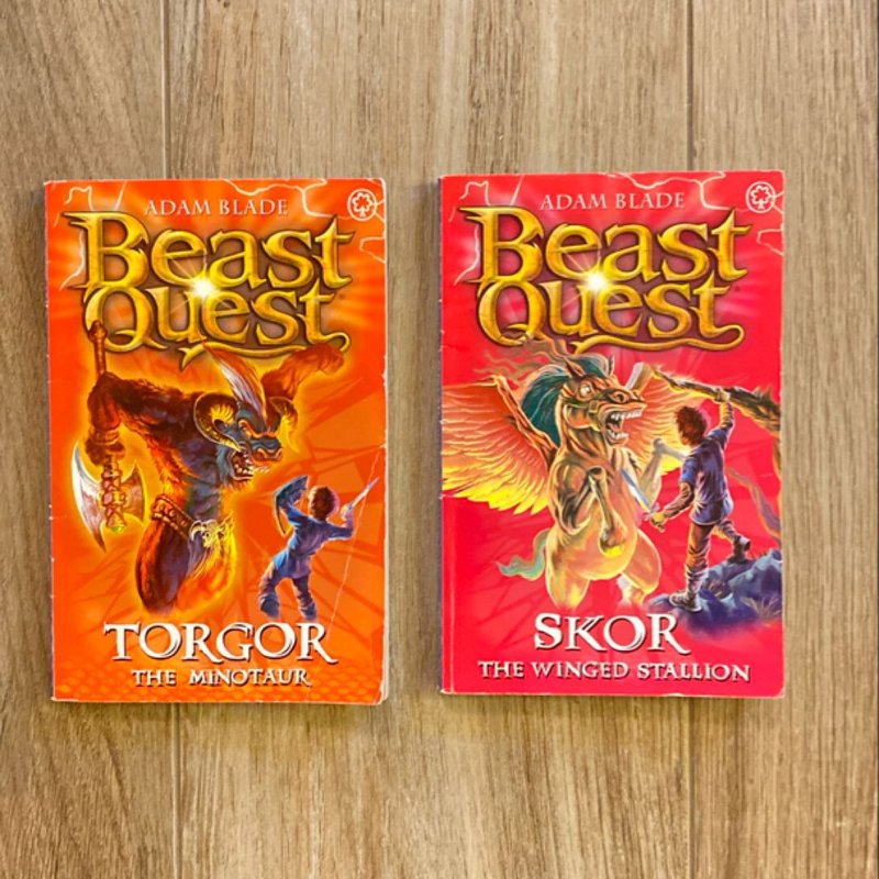 Beast Quest Series 3 (Torgor, Skor, Narga, Kaymon, Tusk, Sting) by Adam ...