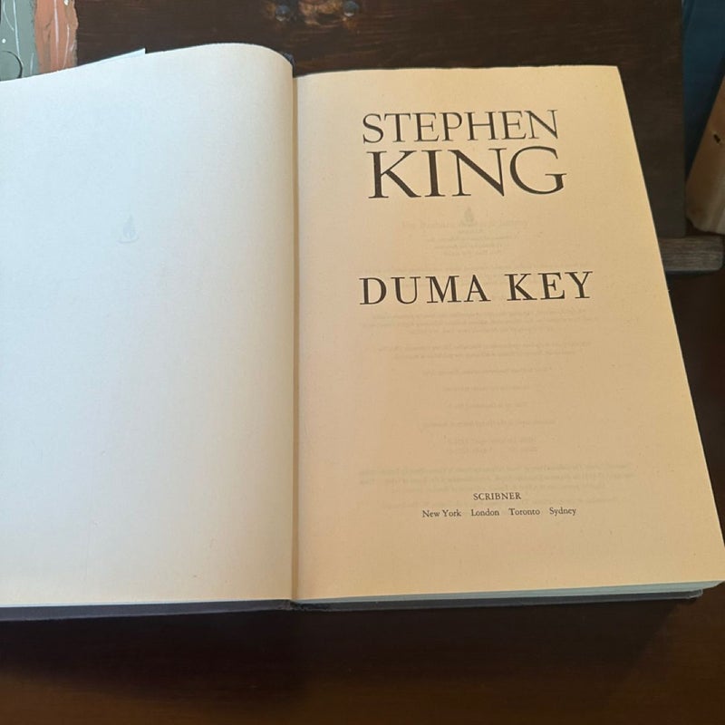 Duma Key by Stephen King 2008 TRUE 1st Edition 1st Printing Hard Cover Book  
