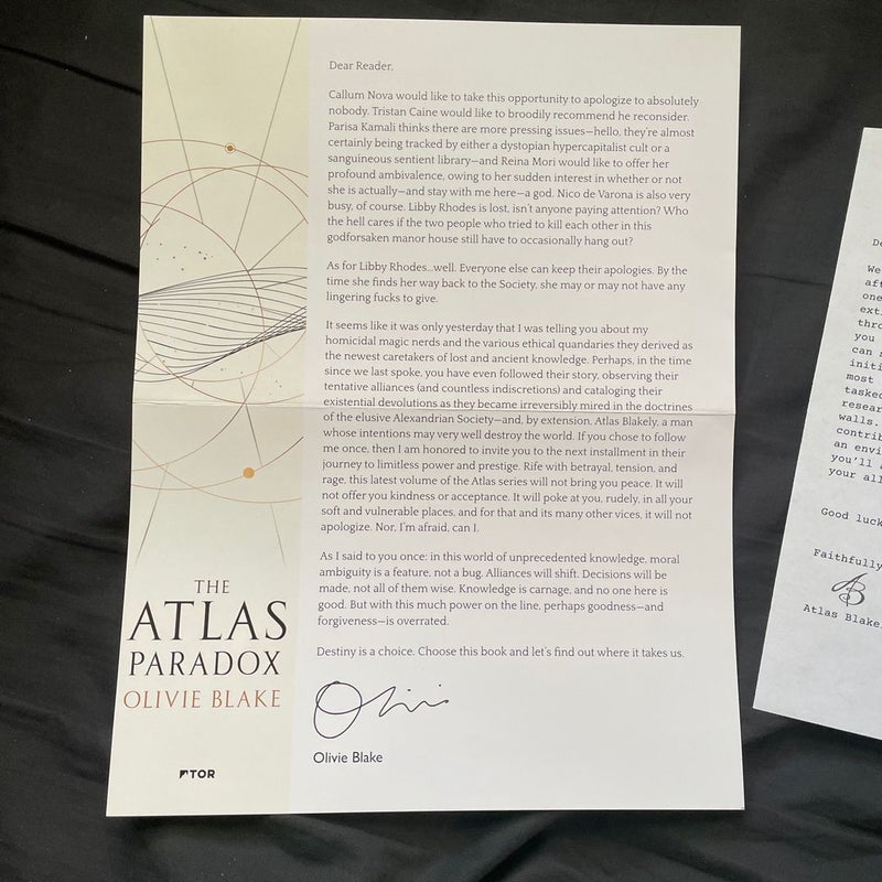 The Atlas Paradox Promo Items