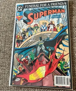 DC Comics Superman 1993 Funeral for a Friend / 4 Comic Book 