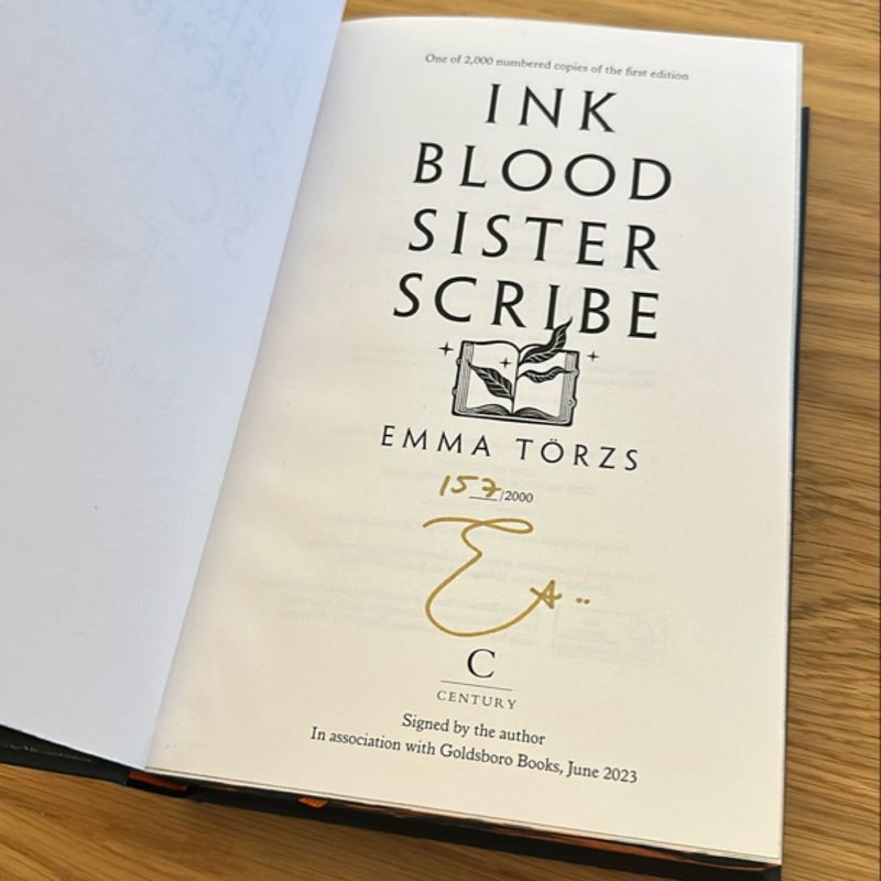 Ink blood sister scribe GOLDSBORO SIGNED