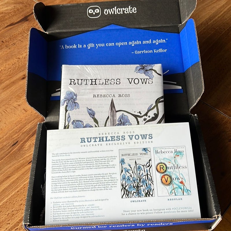 Ruthless Vows Owlcrate Signed Edition 