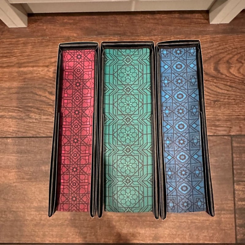 The Daevabad Trilogy bookishbox exclusive the city of brace the kingdom of copper, the empire of gold 