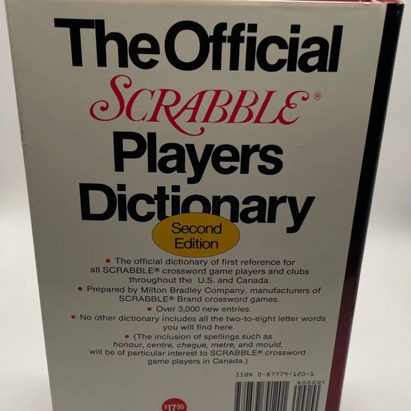 The Official Scrabble Players Dictionary second edition