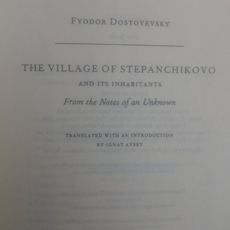 The Village of Stepanchikovo 