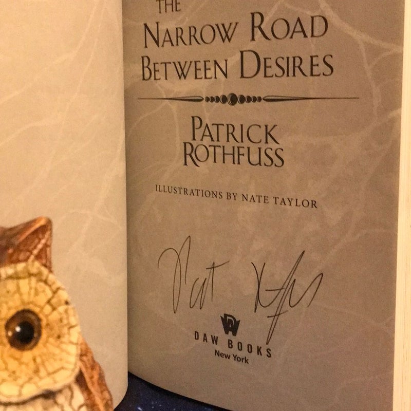 The Narrow Road Between Desires SIGNED with collectible postcards