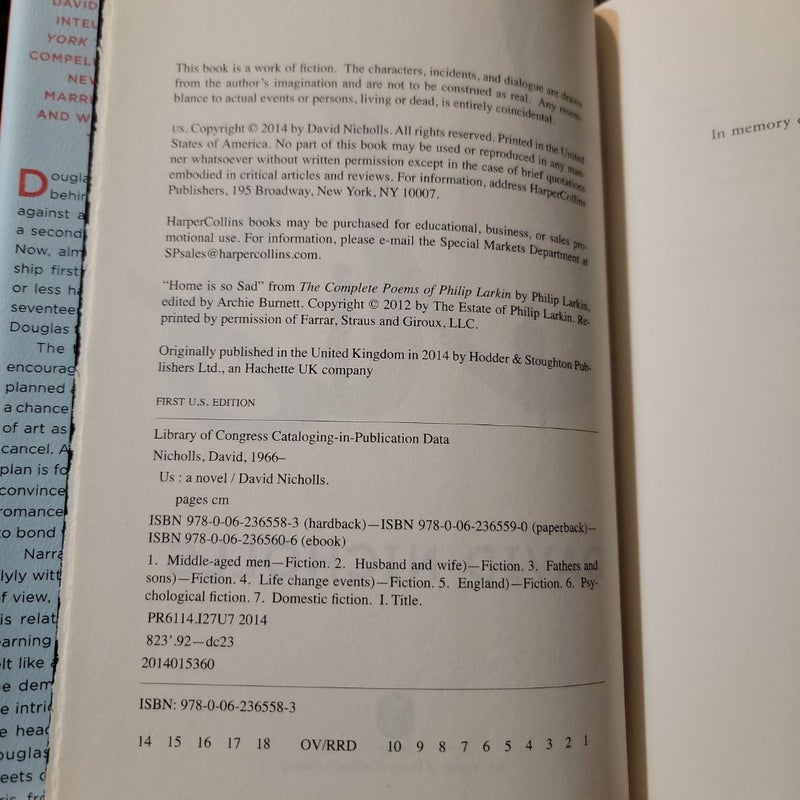 Us (2014 First Edition)