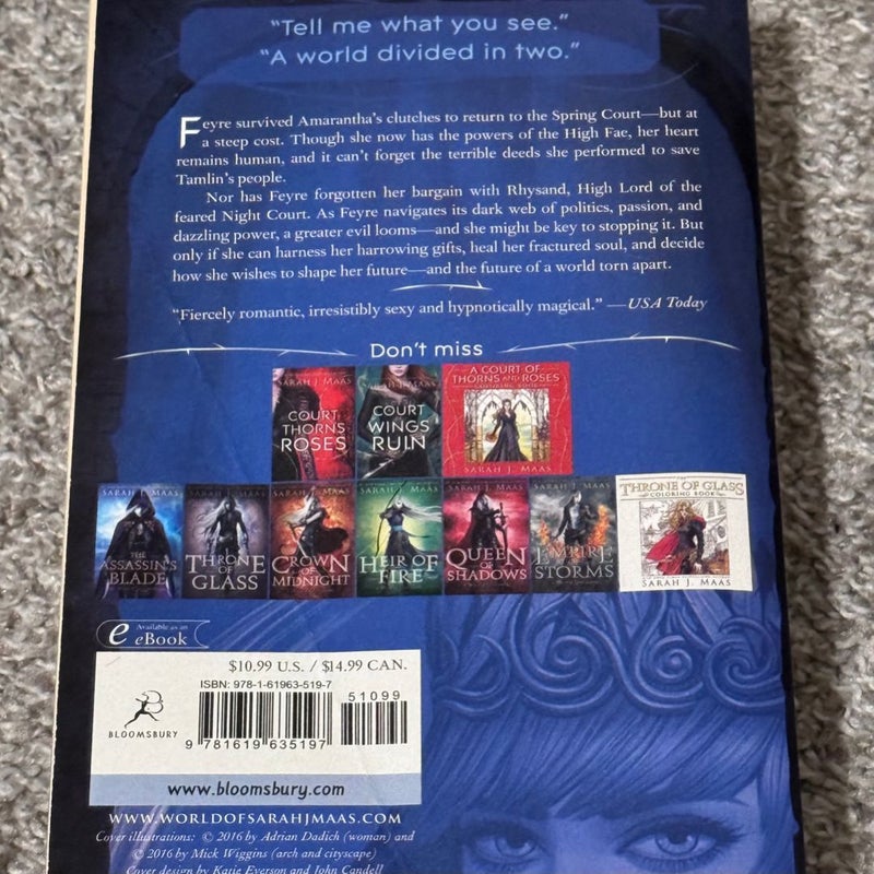 1st Edition/1st Print of A Court of Mist and Fury by Sarah J Maas