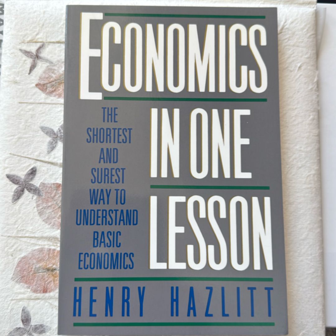 Economics in One Lesson