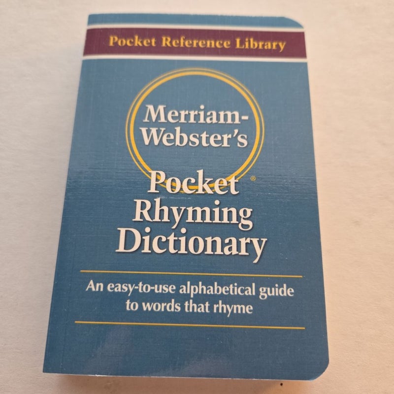 Merriam-Webster's Pocket Rhyming Dictionary