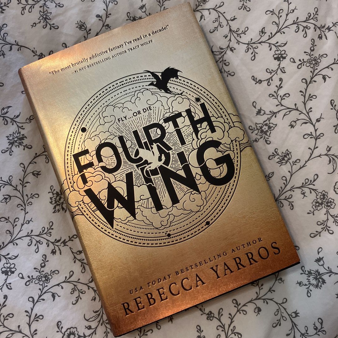 Fourth Wing, Rebecca Yarros, Stenciled Books, Sprayed Edges, Bestseller,  Fantasy 
