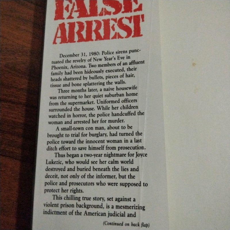 False Arrest