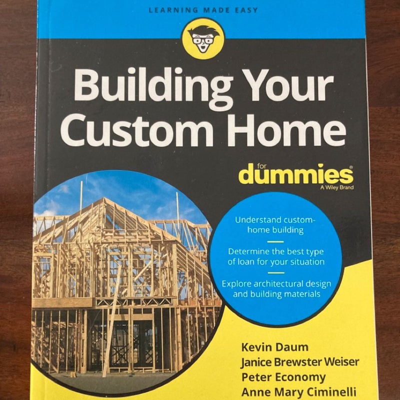 Building Your Custom Home for Dummies