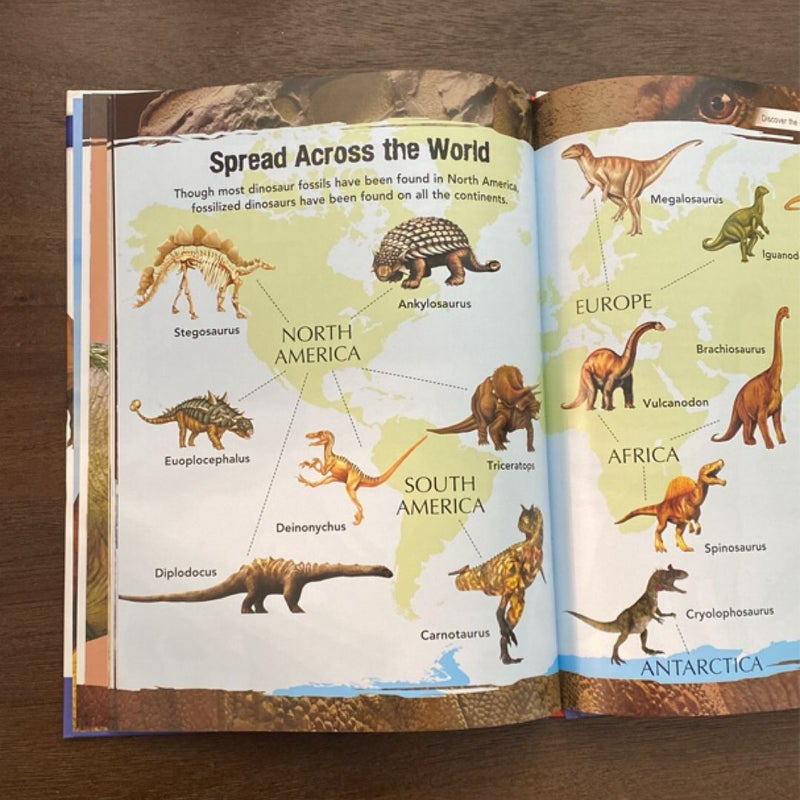 Wonders of Learning Discover Dinosaurs Hardcover and Dinosaur Discovery Poster