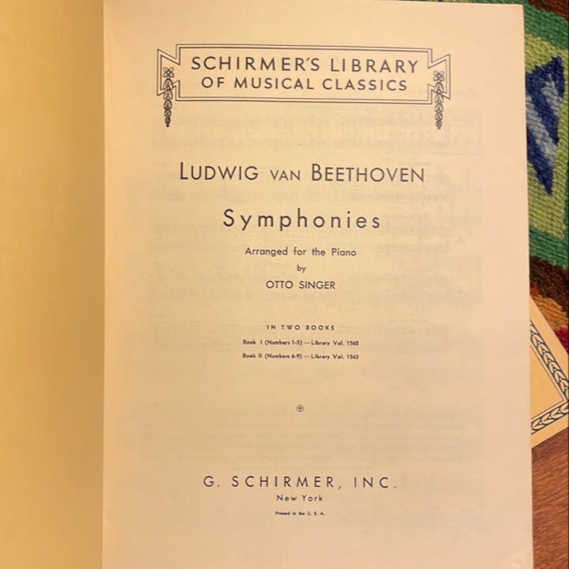 Beethoven Symphonies for the Piano (2-Volume Set)