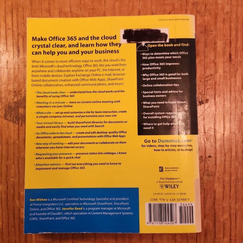 Microsoft Office 365 for Dummies