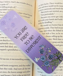 Floral Inspirational Bookmark